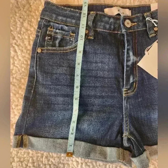 NWT KanCan Dark Blue Denim Shorts, M - Picture 6 of 7